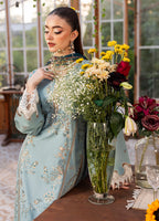 SAPPHIRE-3PC LAWN EMBROIDERED SHIRT WITH CHIFFON PRINTED DUPATTA AND TROUSER