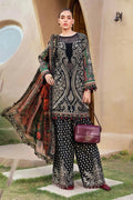 MARIA.B-3PC LAWN EMBROIDERED PRINTED SHIRT WITH CHIFFON PRINT DUPATTA AND PRINT TROUSER