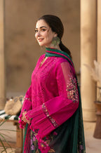 Saira Rizwan 3PC Lawn Embroidered Shirt With Digital Printed Jacquard Dupatta