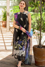 ASIFA NABEEL-3PC LAWN PRINT EMBROIDERED SHIRT WITH CHIFFON PRINT DUPATTA AND PRINT TROUSER