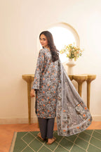 Maisa 3PC LAWN PRINTED SHIRT WITH LAWN PRINT DUPATTA AND CAMBRIC TROUSER