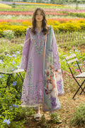 MUSHQ-3PC LAWN EMBROIDERED SHIRT WITH CHIFOON PRINTED DUPATTA AND TROUSER